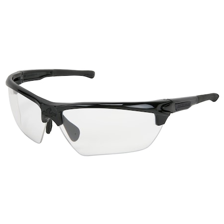 Mcr Safety Dominator (DM3), Safety Glasses, MAX6 Anti-Fog, Polycarbonate Lens, Black Frame, Half Frame, 12 PK DM1330PF